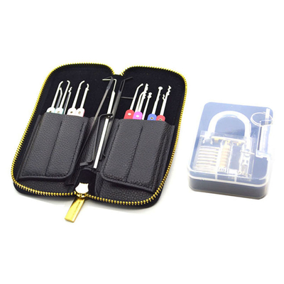 comprar Conjunto de cerradura de práctica de acero inoxidable 22pcs Kit de recogida de cerradura automática Conjunto de recogida de cerradura de práctica transparente Fabricación en línea