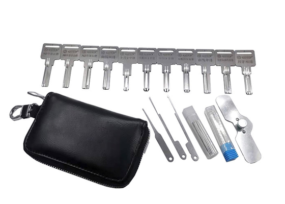 comprar Una pieza de papel de aluminio sin herramienta de cerradura rápida de aguja (11 piezas) Conjunto de herramientas de cerrajería Fabricación en línea