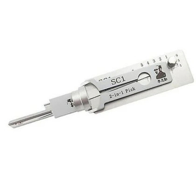 comprar Selección de cerraduras de acero inoxidable Lishi 2 en 1 Selección de cerraduras Schlage Sc1 Fabricación en línea