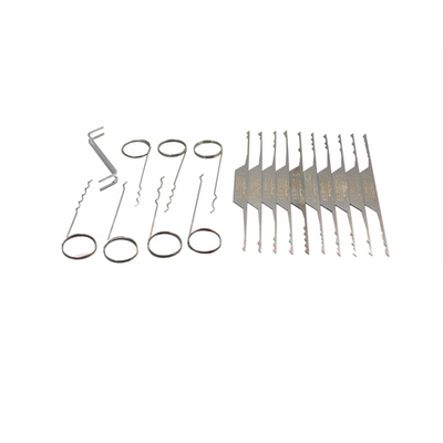 comprar Kit de cerradura de acero inoxidable 18pcs de pincel de onda gancho de picado herramientas de cerrajería herramientas de cerradura de pick Fabricación en línea