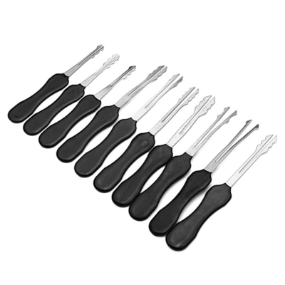 comprar Set de bloqueo automático negro 10pcs herramientas de bloqueo de doble lado Fabricación en línea