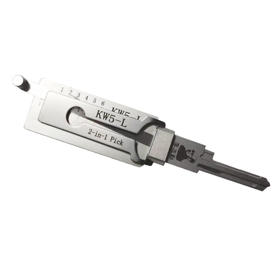 comprar KW5-L Lishi 2 en 1 herramienta de cerradura de residencias cerraduras de acero inoxidable Decodificador de cerraduras Fabricación en línea