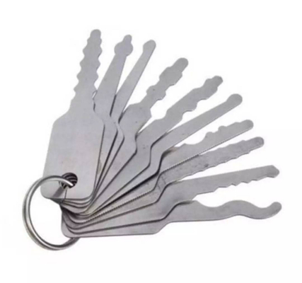 comprar Claves de prueba universales para cerrajero cerradura personalizada juego de herramientas de selección de cerradura 10 ambos lados Fabricación en línea