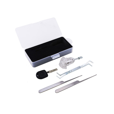 comprar VW HU66 Automóvil Transparente Practical Lock Core + 3 herramientas de recogida de cerraduras Fabricación en línea