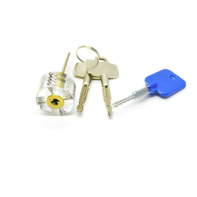 comprar Conjunto de 5pcs Cerradura transparente con cabeza de toro en forma de cruz Cerradura práctica Herramientas de cerrajería Fabricación en línea