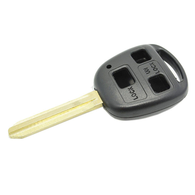 comprar Conviente y duradero Toyota 3 botones llave de control remoto carcasa con mango de plástico negro Fabricación en línea