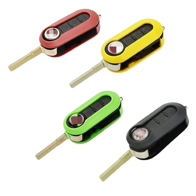 comprar Fiat 3 botón Flip llave remota Shell Car Key Shell Opción de color Fabricación en línea
