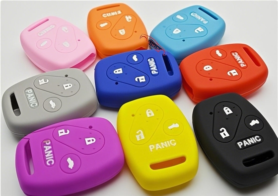 comprar Caso de silicona 4 botón de control remoto de coche para llaves de coche Honda (Opción de color) Fabricación en línea